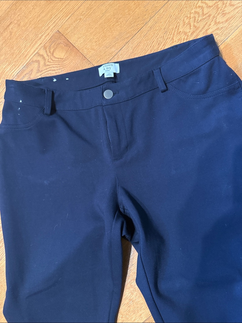 crown & ivy Navy 10p women’s ' Slim Stretch Pants - Picture 2 of 11